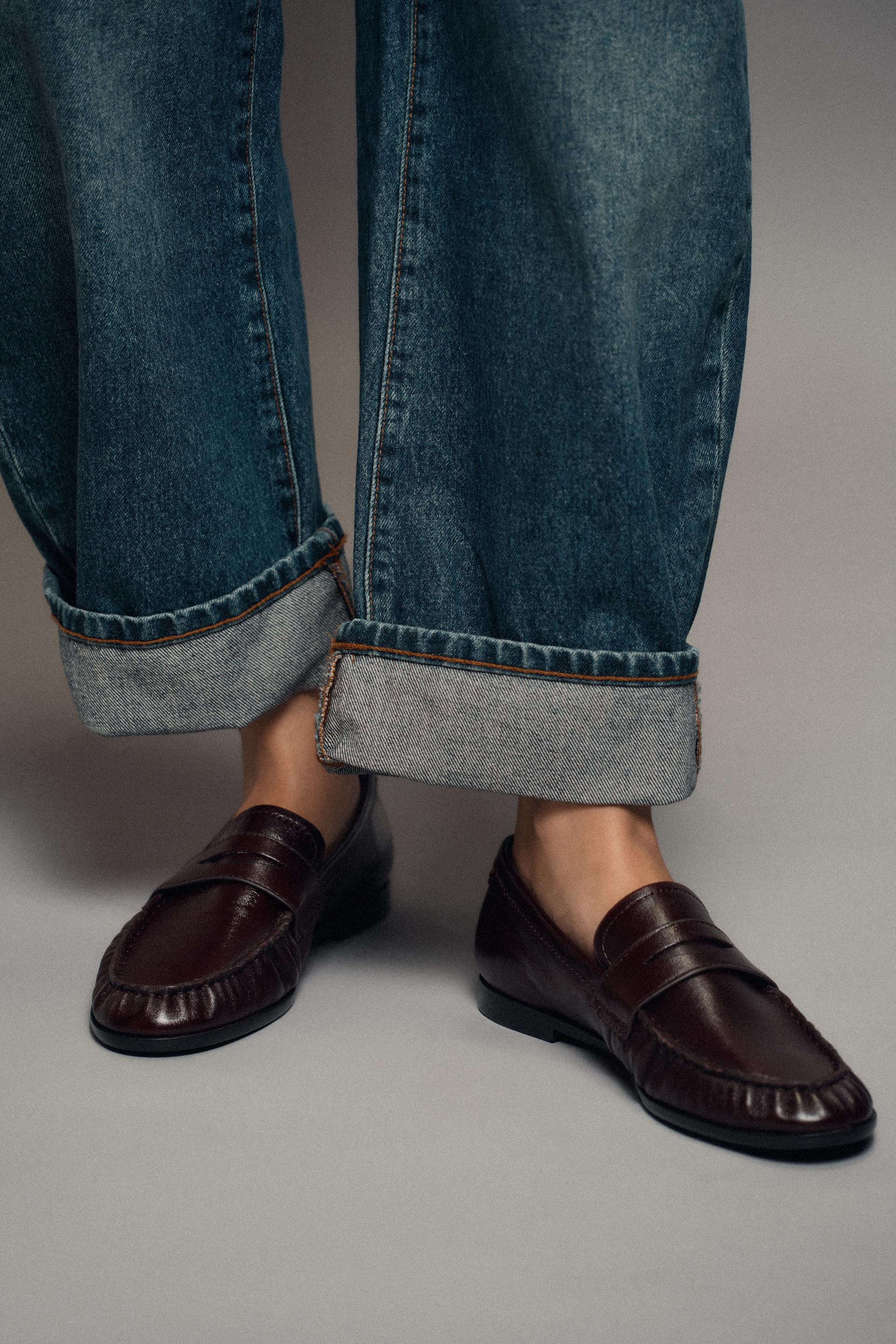 LEATHER LOAFERS | Zara US