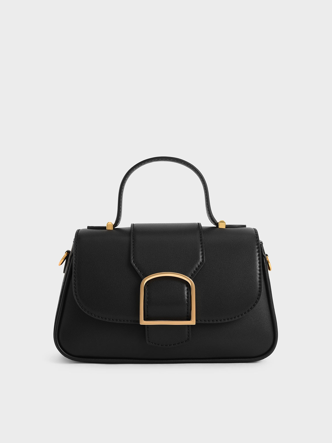 Curved Top Handle Crossbody Bag | Charles & Keith US