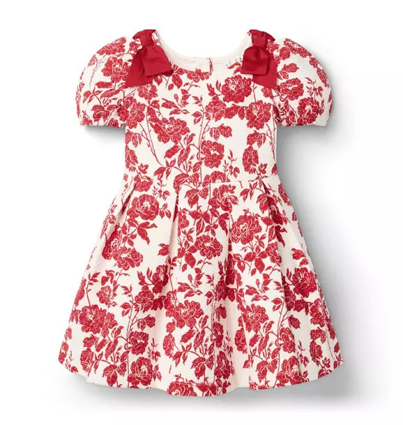 The Floral Quilted Bow Dress | Janie and Jack