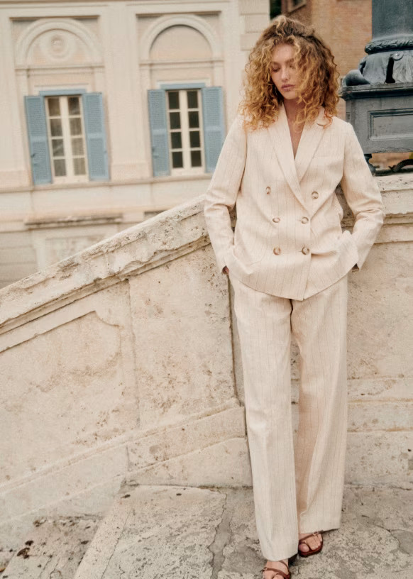 Ecru with black stripes | Sezane Paris