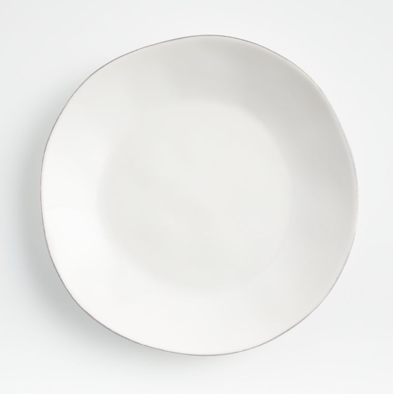 Marin White Dinner Plate + Reviews | Crate & Barrel | Crate & Barrel