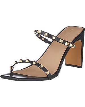 The Drop Women's Avery Square Toe Two Strap High-Heeled Sandal | Amazon (US)