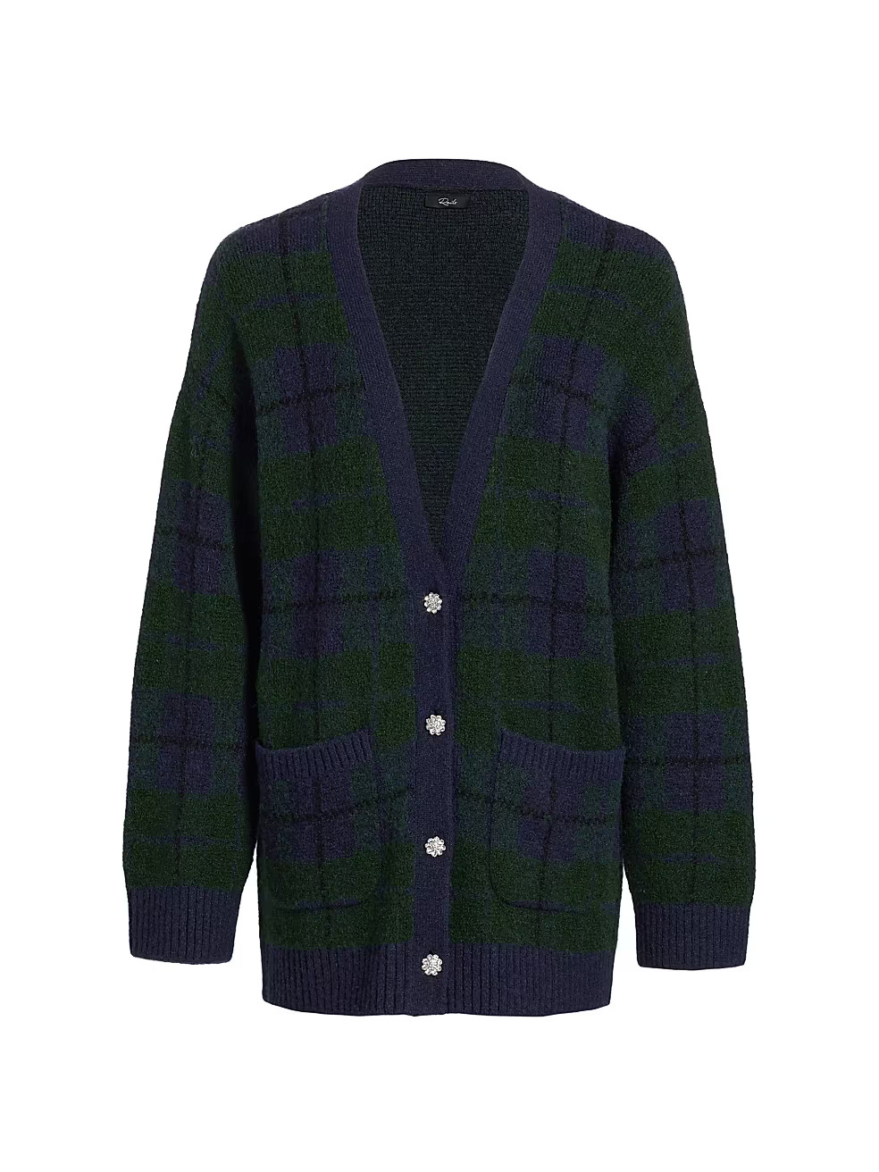 Runi Relaxed Plaid Cardigan | Saks Fifth Avenue