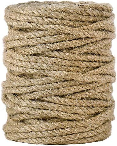 Tenn Well 5mm Jute Twine, 100 Feet 4Ply Twisted Heavy Duty and Thick Twine Rope for Gardening, Cr... | Amazon (US)