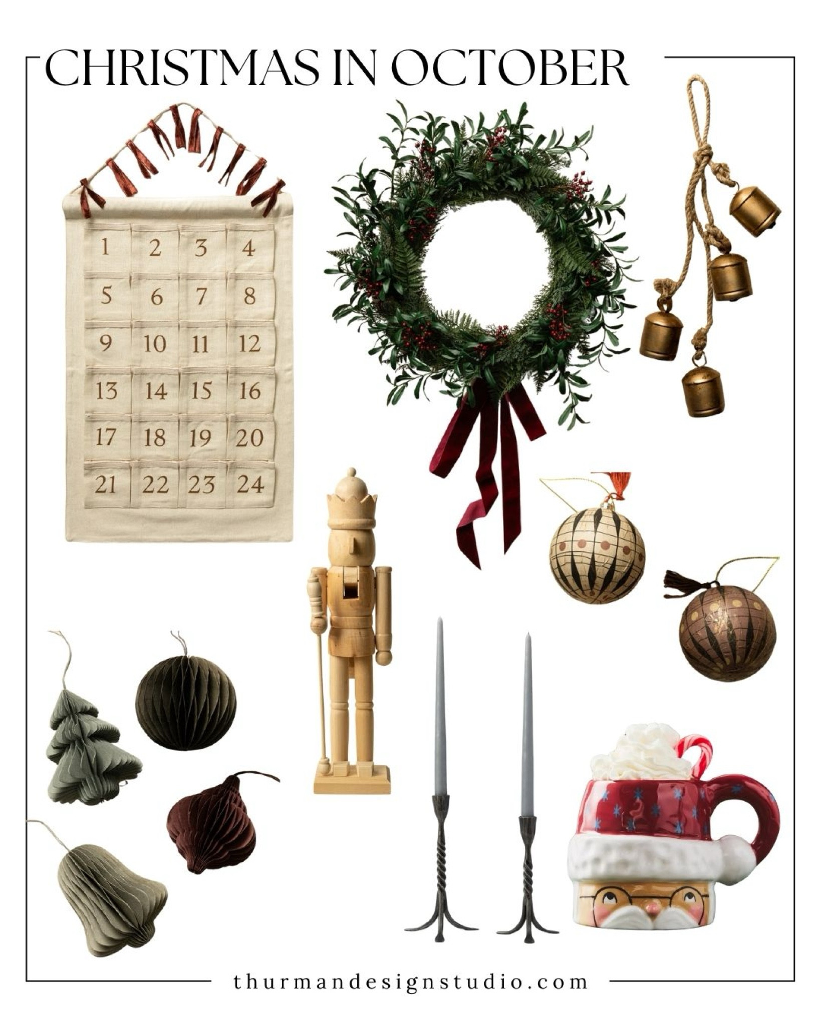 Christmas in October
Who says Christmas can’t start in October? Get into the holiday spirit early by adding festive touches around your home! From festive wreaths and jingle bells to hints of red and green décor, you can slowly transition into the holiday season. 
 
Put on your favorite holiday tunes, sip some hot cocoa, and embrace the magic of Christmas a little sooner this year!



#LTKHoliday #LTKSeasonal #LTKGiftGuide