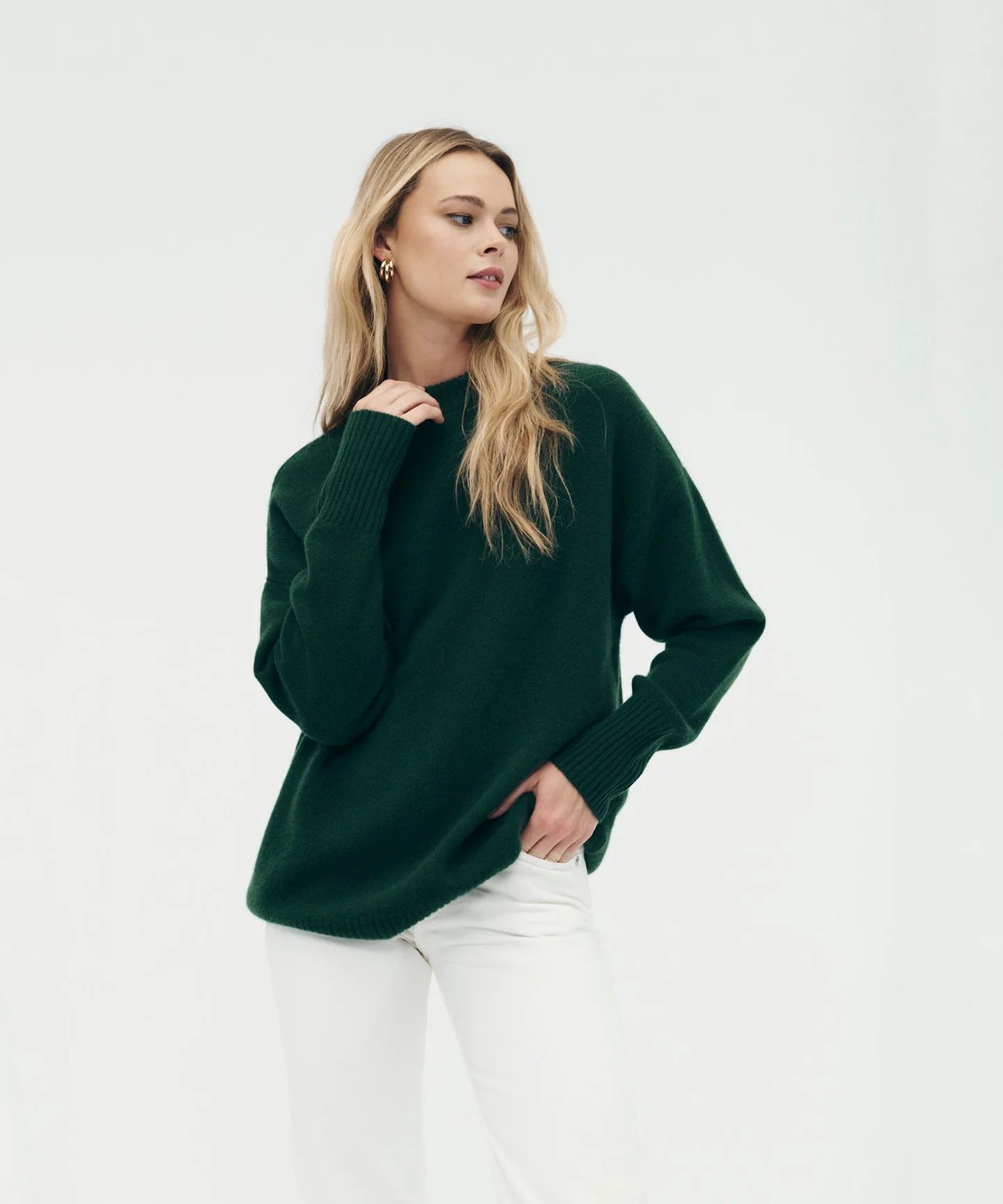 Luxe Cashmere Oversized Crewneck Sweater | NAADAM