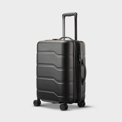 Hardside Carry On Spinner Suitcase Black - Open Story™️ | Target