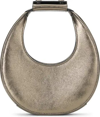 STAUD Good Night Moon Metallic Leather Top Handle Bag | Nordstrom | Nordstrom
