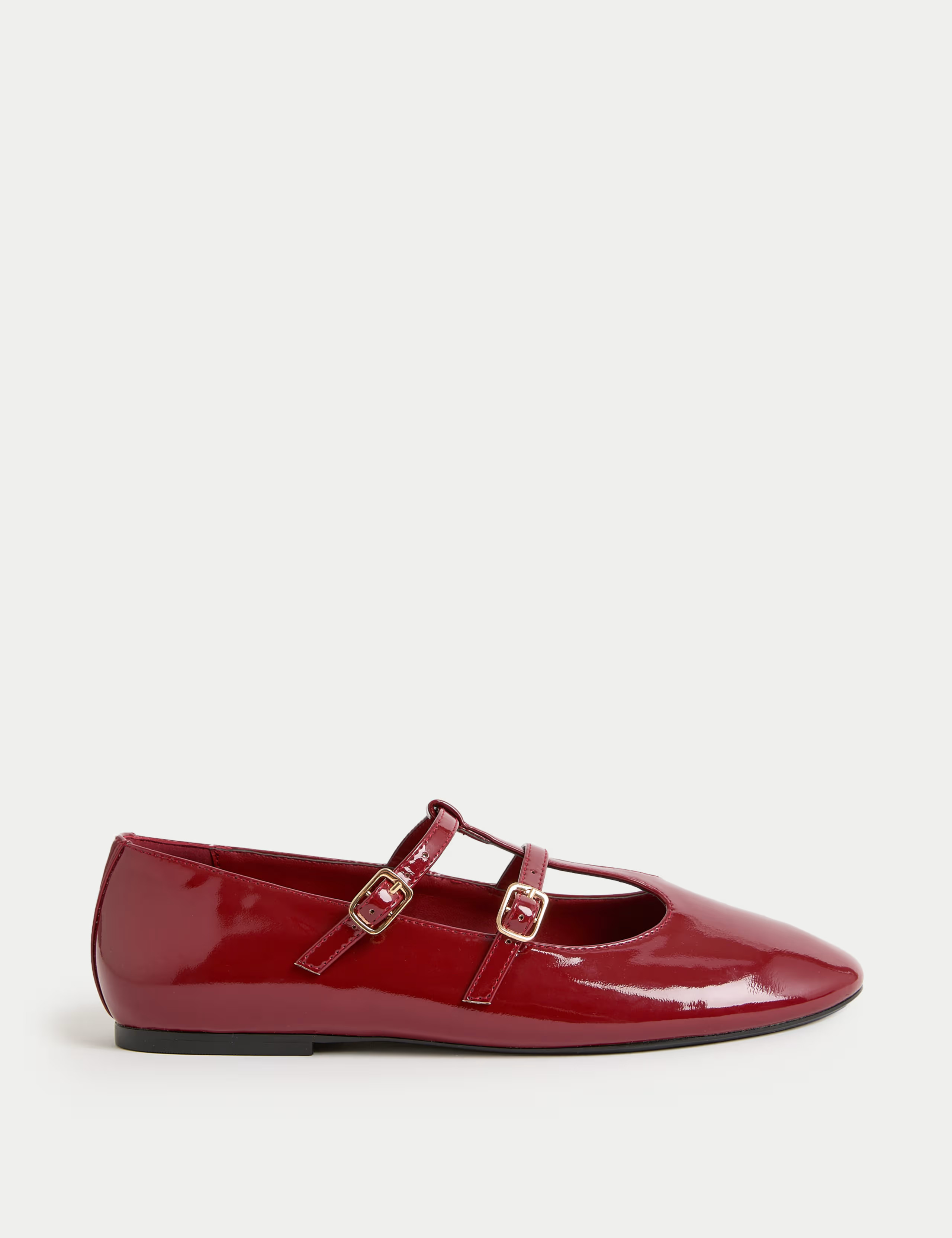 Patent Strappy Flat Mary Jane Ballet Pumps | M&S | M&S | Marks & Spencer (UK)