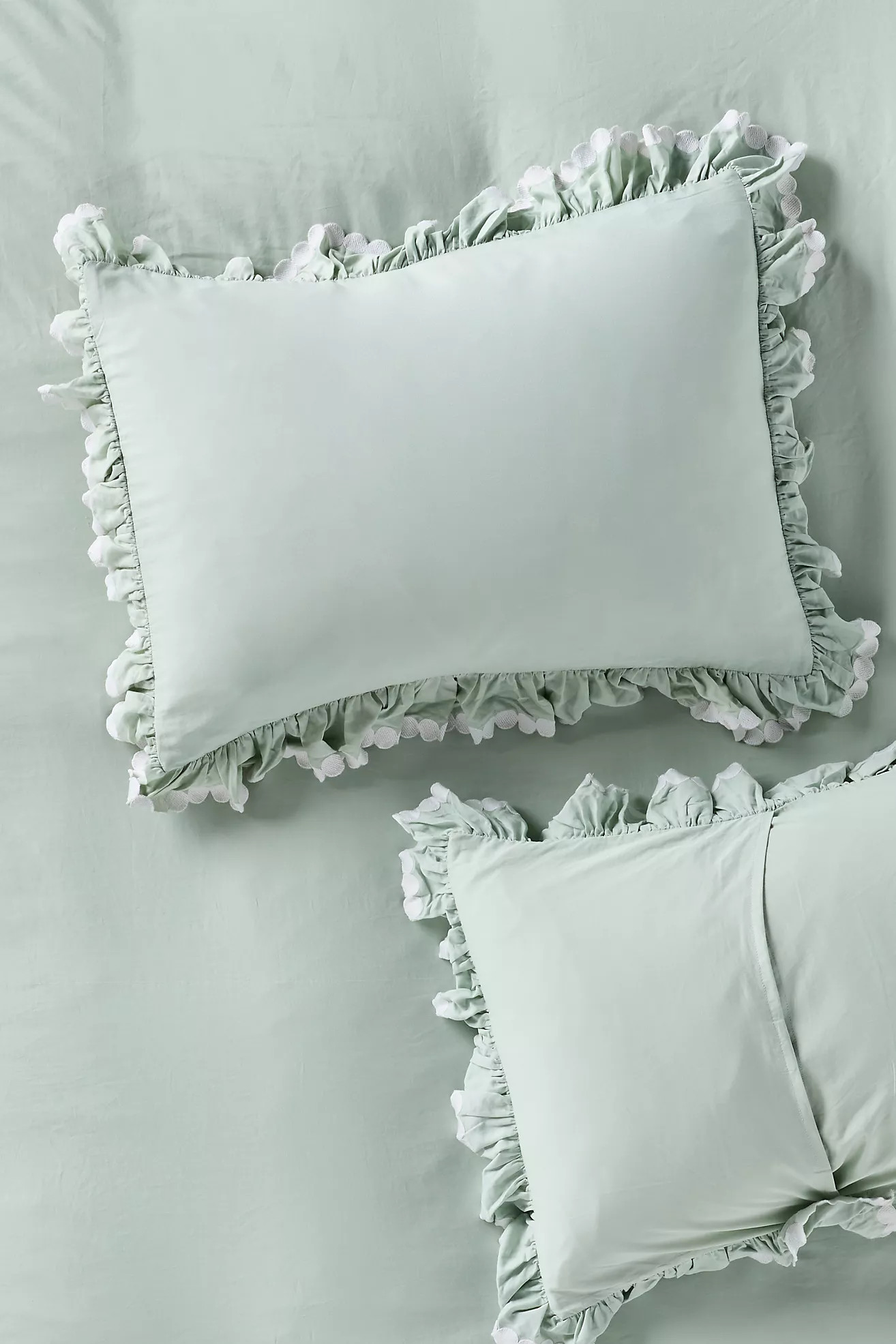 Maeve Liet Cotton Sateen Embroidered Shams, Set of 2 | Anthropologie (US)