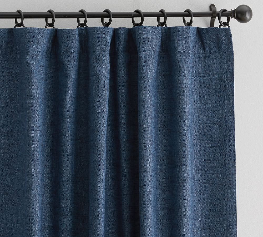 Emery Linen Curtain | Pottery Barn (US)