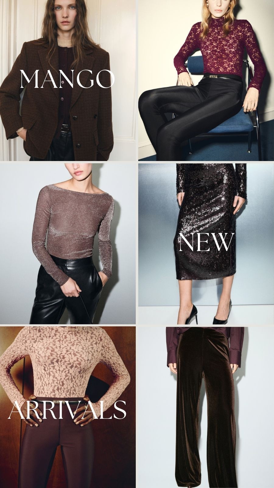 Mango holiday outfit ideas, sequin skirt, shimmer top and lace tops 

#LTKHoliday #LTKFindsUnder100 #LTKSeasonal