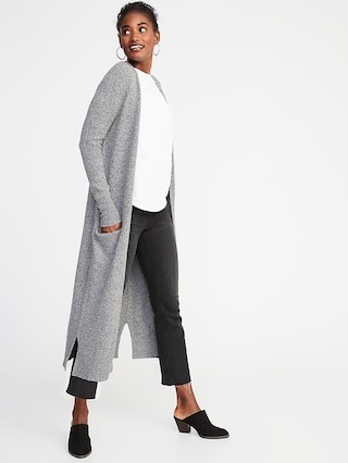 Soft-Brushed Super-Long Open-Front Duster for Women | Old Navy US