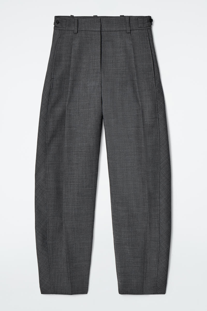 Wool-Blend Barrel-Leg Pants | COS (US)