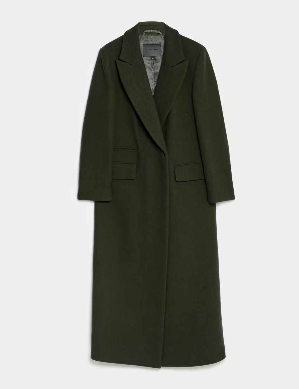 Wool Rich Double Breasted Longline Coat | Marks & Spencer (UK)