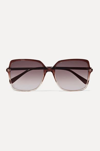 Oversized square-frame ombré acetate sunglasses | NET-A-PORTER (US)