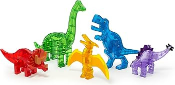 MAGNA-TILES Dinos 5-Piece Magnetic Construction Set, The ORIGINAL Magnetic Building Brand | Amazon (US)