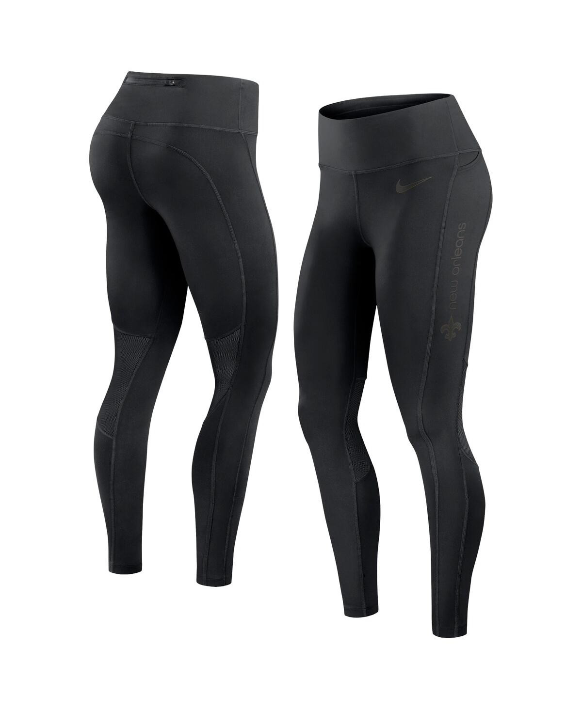 Nike Women's Black New Orleans Saints Performance Leggings - Black | Macy's