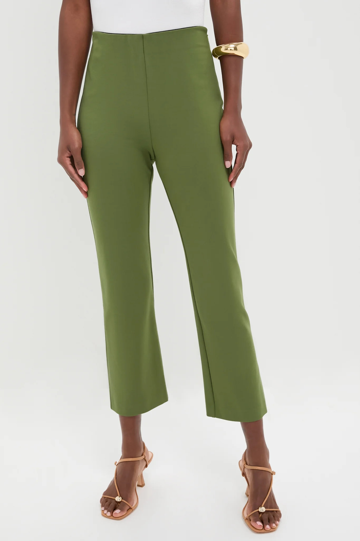 Olive Green Ponte Ashford Pants | Tuckernuck (US)