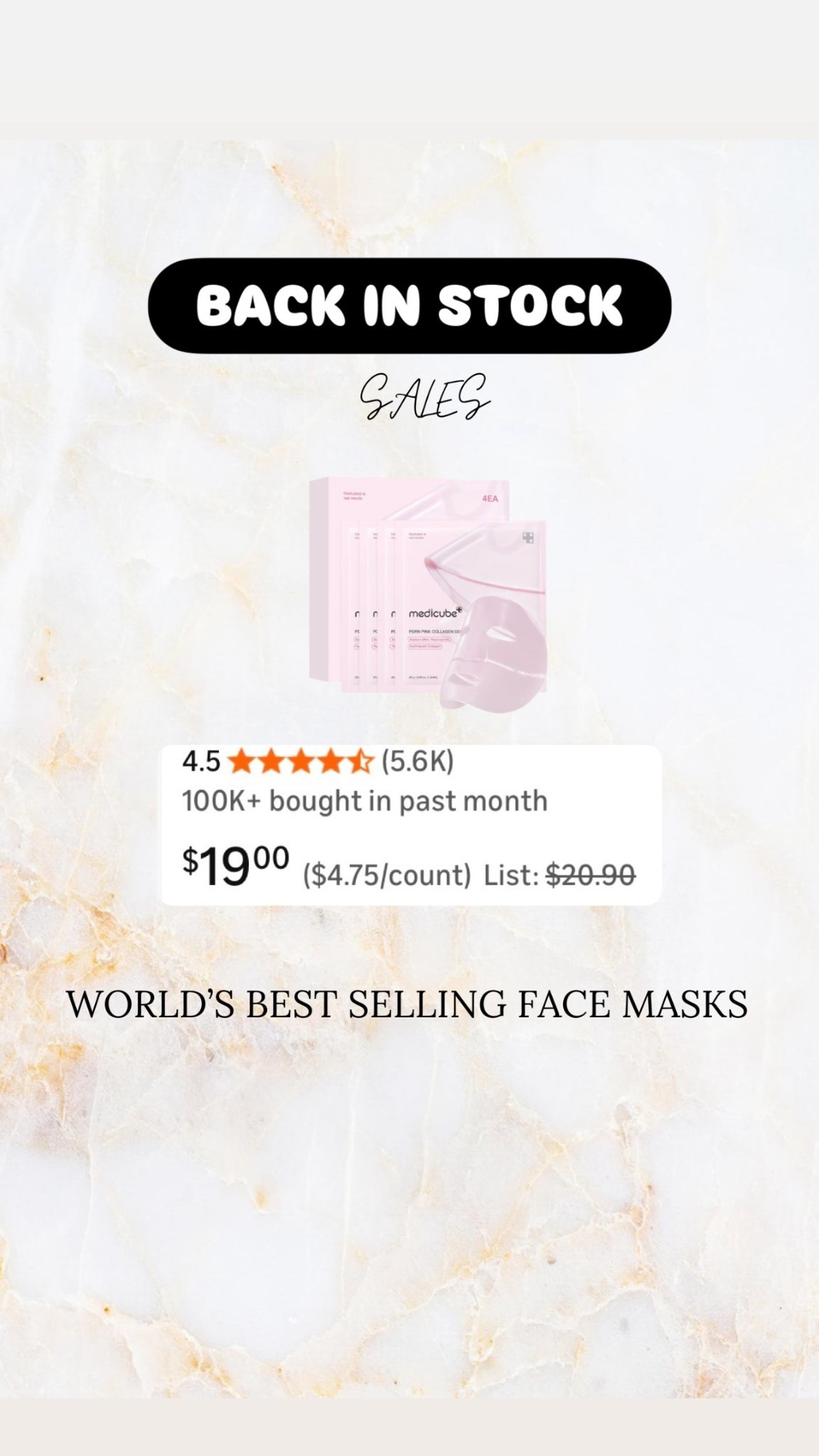 Medicube face mask is the best overnight face mask !!! Obsessed with them and the other ones I linked! 