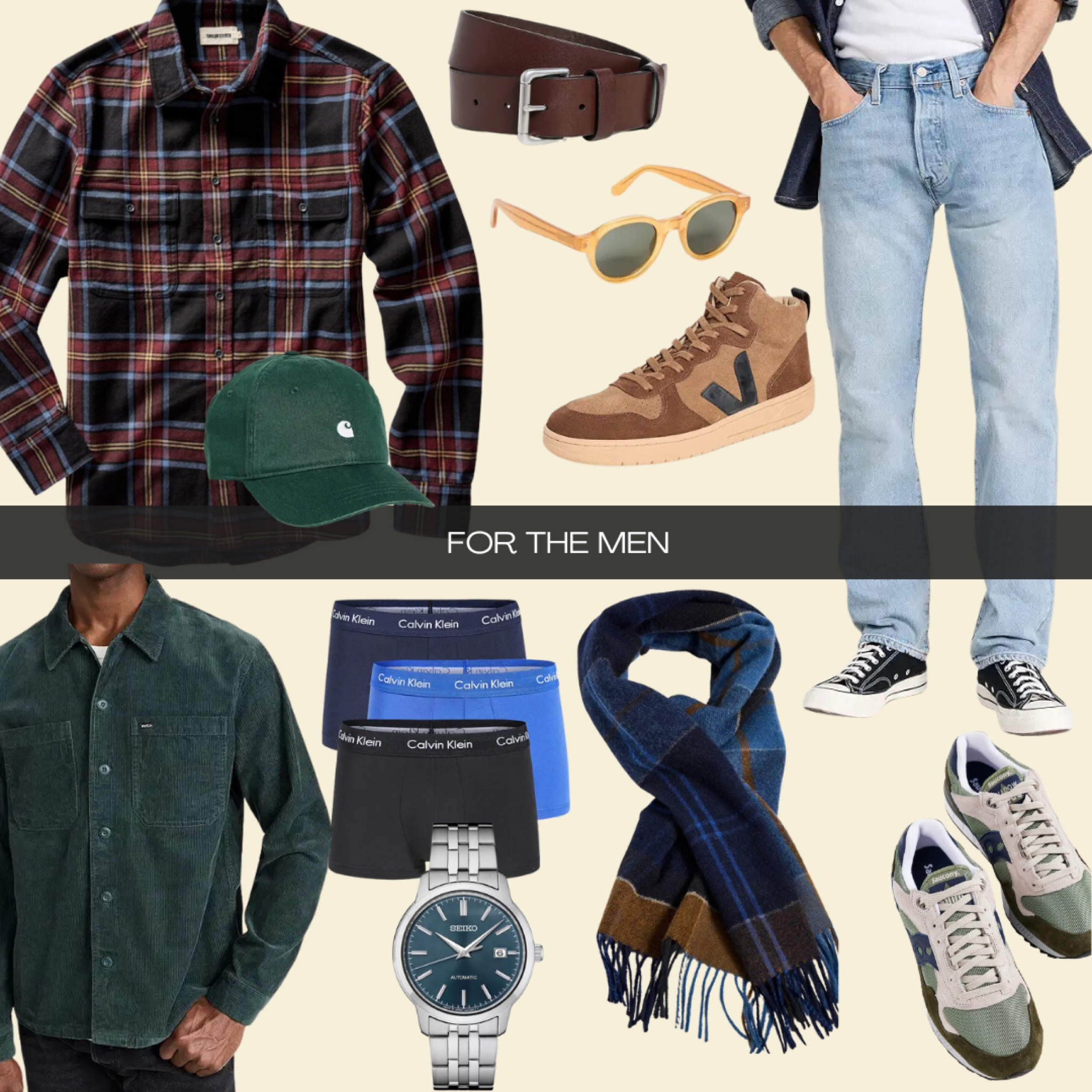 stay on track with a sleek watch for the man in your life. Paired along with flannels, scarves, sunglasses and more. Easy gift able items!

#LTKGiftGuide #LTKHoliday #LTKCyberWeek