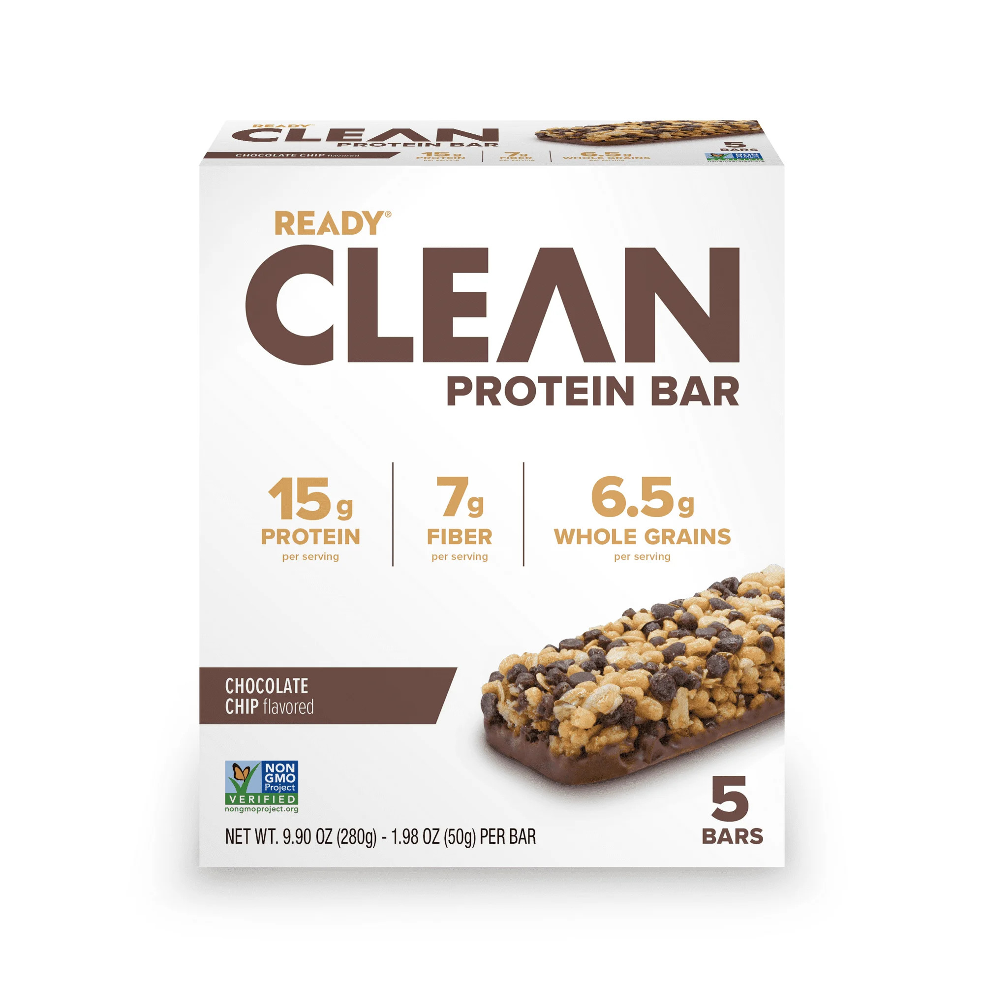 Ready Clean Protein Bar, Chocolate Chip, 5 Count Bars ( 3 Pack ) | Walmart (US)