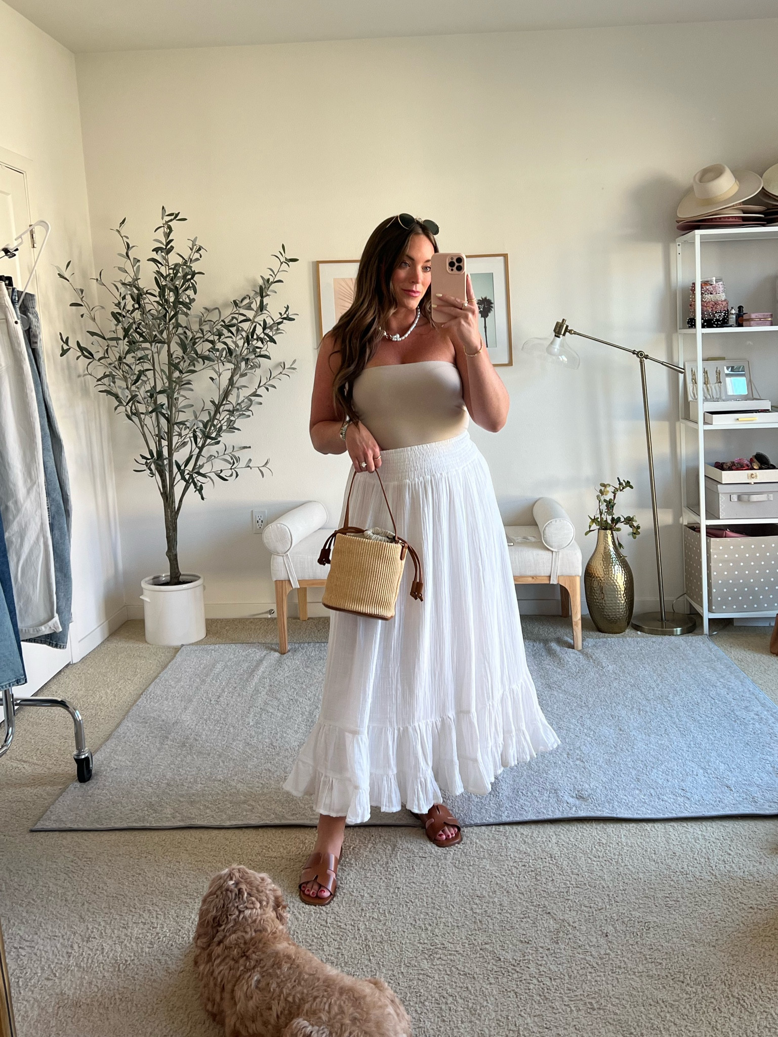 Cute summer outfit for dinner or brunch!

Small in skirt, medium in top
Sandals are true to size- super comfy Amazon find!

#LTKItBag #LTKFindsUnder100 #LTKMidsize