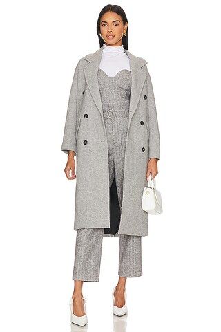 Line & Dot Paola Coat in Heather Grey from Revolve.com | Revolve Clothing (Global)