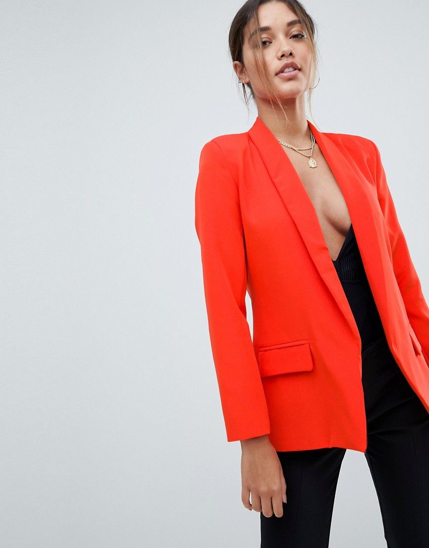 Missguided Tailored Blazer - Red | ASOS US