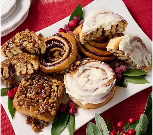 Make Your Selection: Jimmy the Baker (6) Cinnamon Rolls and (7) Sticky Buns | QVC