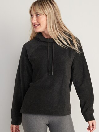 Microfleece Funnel-Neck Pullover Hoodie for Women | Old Navy (US)