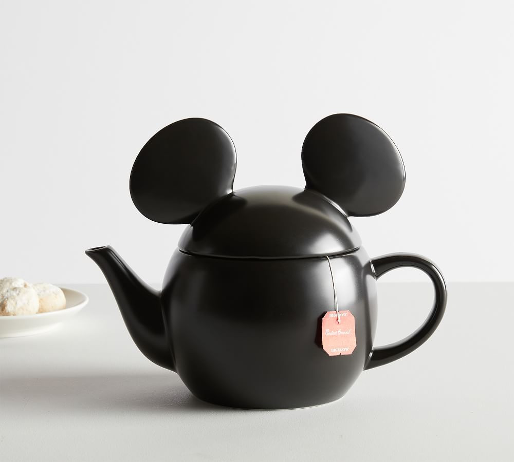 Disney Mickey Mouse Shaped Stoneware Teapot | Pottery Barn (US)
