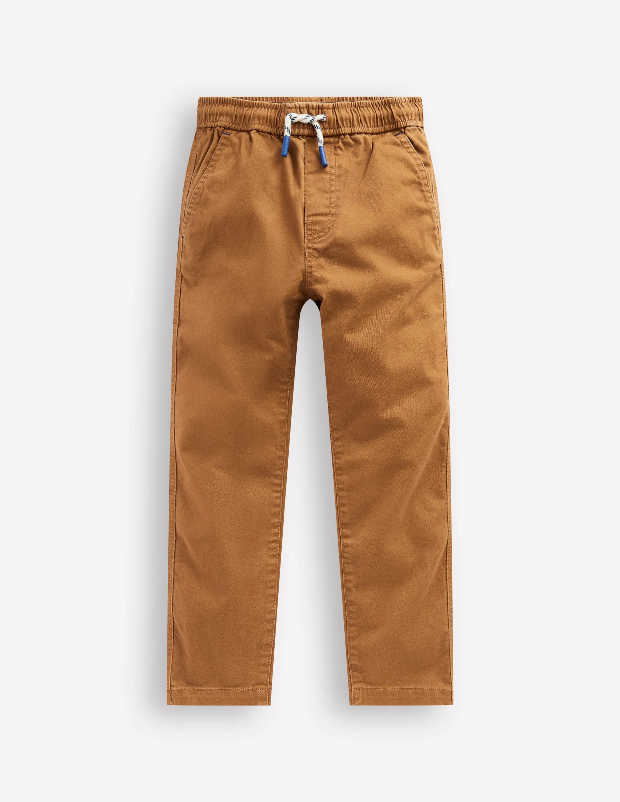 Slim Pull On Trousers-Butterscotch Brown | Boden (US)