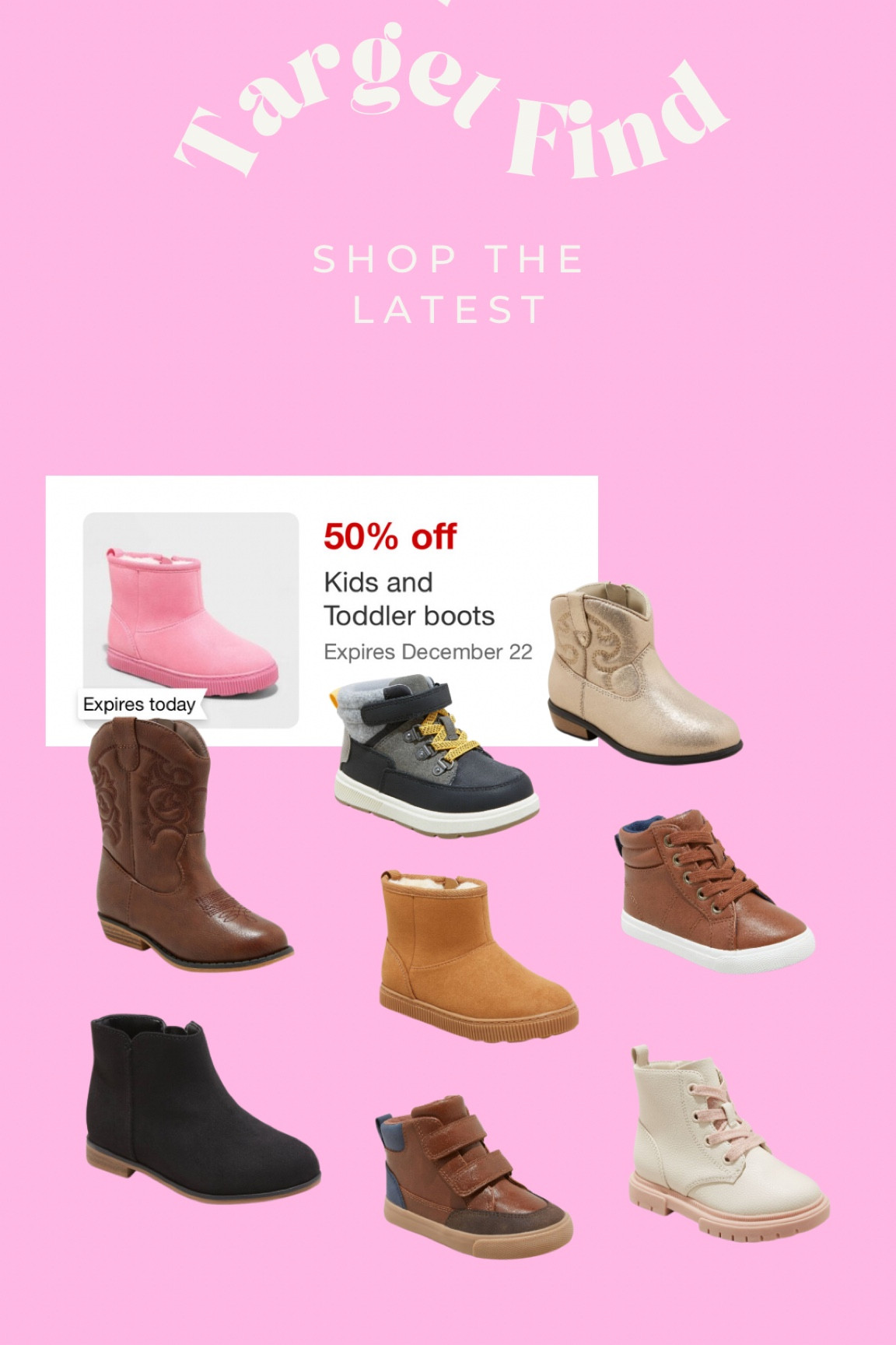 So many cute toddler boots on sale at Target!! 

#LTKfamily #LTKkids #LTKbaby