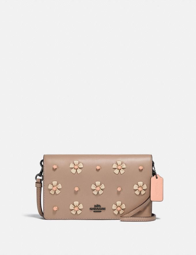 hayden foldover crossbody clutch with tea rose knot | Coach (US)