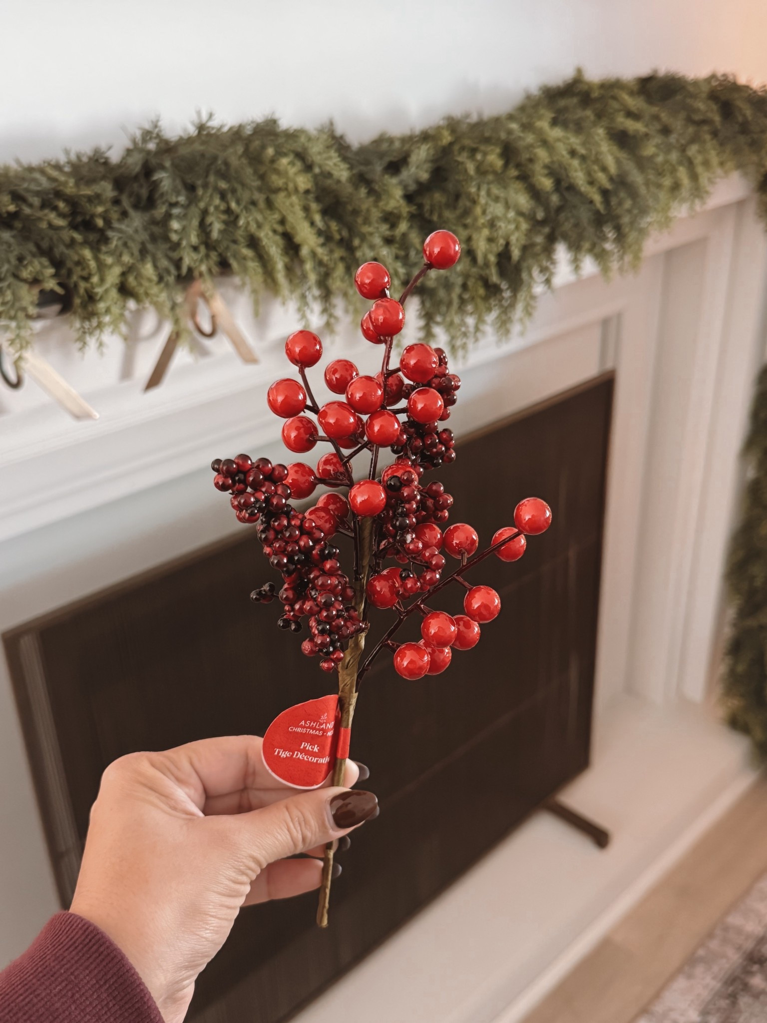 Red berry picks I love 🎄 using them again for my Christmas tree and fireplace this year! 

#LTKHoliday #LTKHome #LTKSeasonal