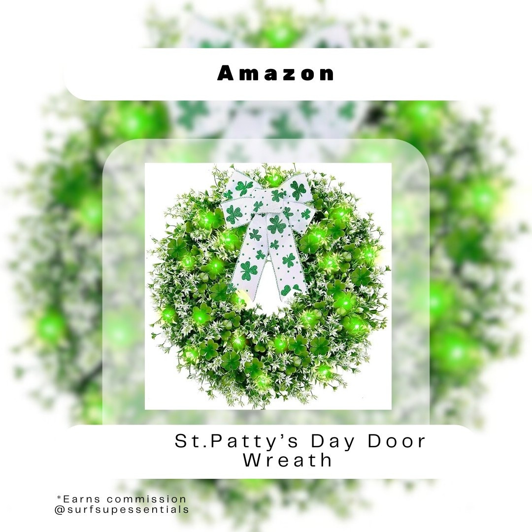 Love decorating for the holidays like me? You’ll love this St. Patty’s Day door wreath to enjoy year after year🍀 
#wreath #stpattysdaydecor #🍀  

#LTKdayinmylife #LTKHome