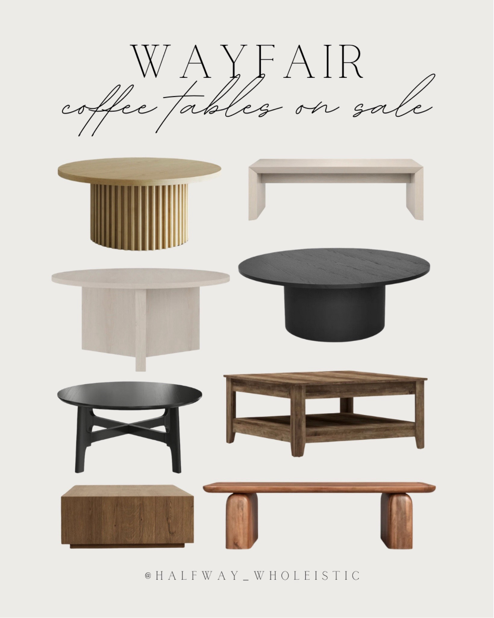Coffee tables on sale now at Wayfair - perfect for fall!

#round #fluted #livingroom #office #furniture 

#LTKSaleAlert #LTKFamily #LTKHome