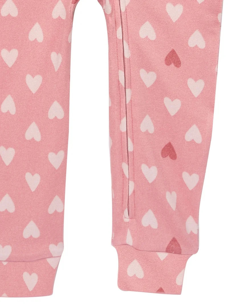 Modern Moments by Gerber Toddler Valentine´s Day One-Piece Pajama, Sizes 12M-5T | Walmart (US)