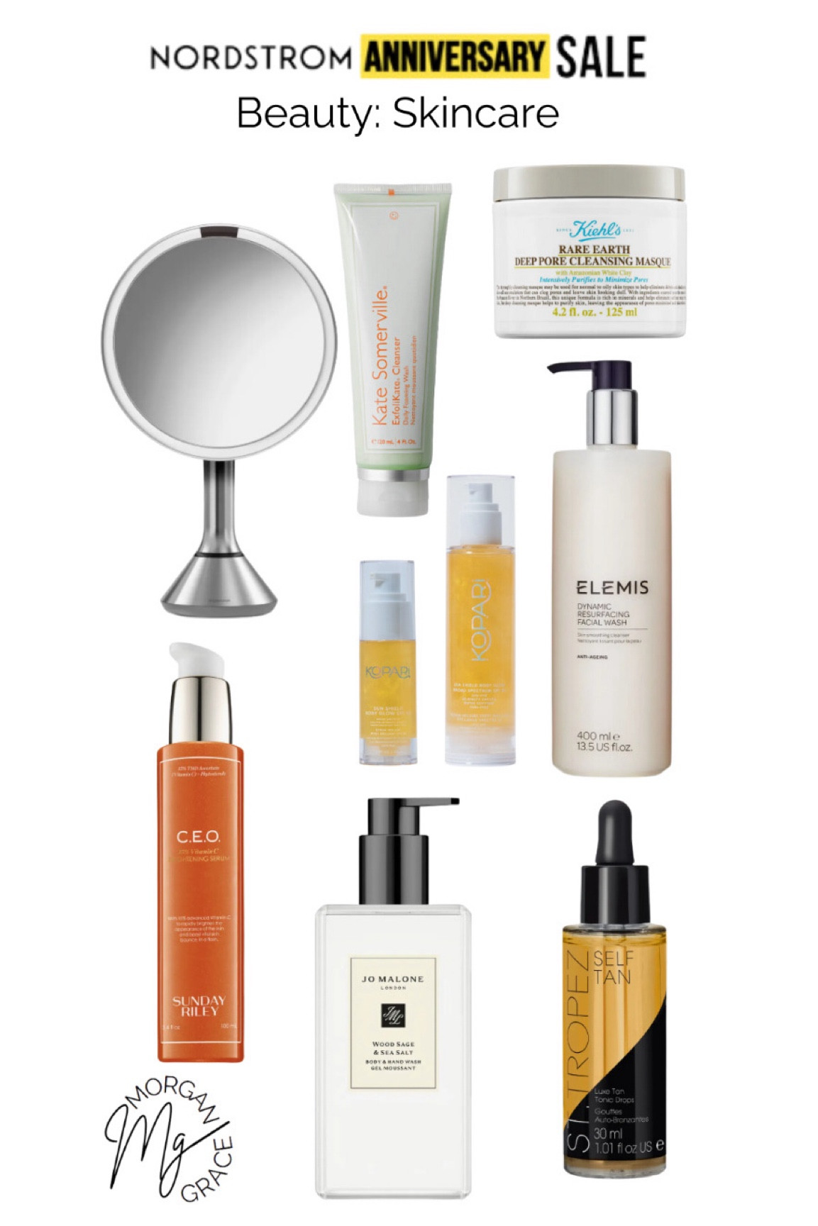 Nordstrom Anniversary Sale: Skincare

makeup mirror. Sunday Riley. Elemis. Cleaning pads. face wash. tanner. self tanner. tanning drops  

#LTKSummerSales #LTKBeauty #LTKxNSale