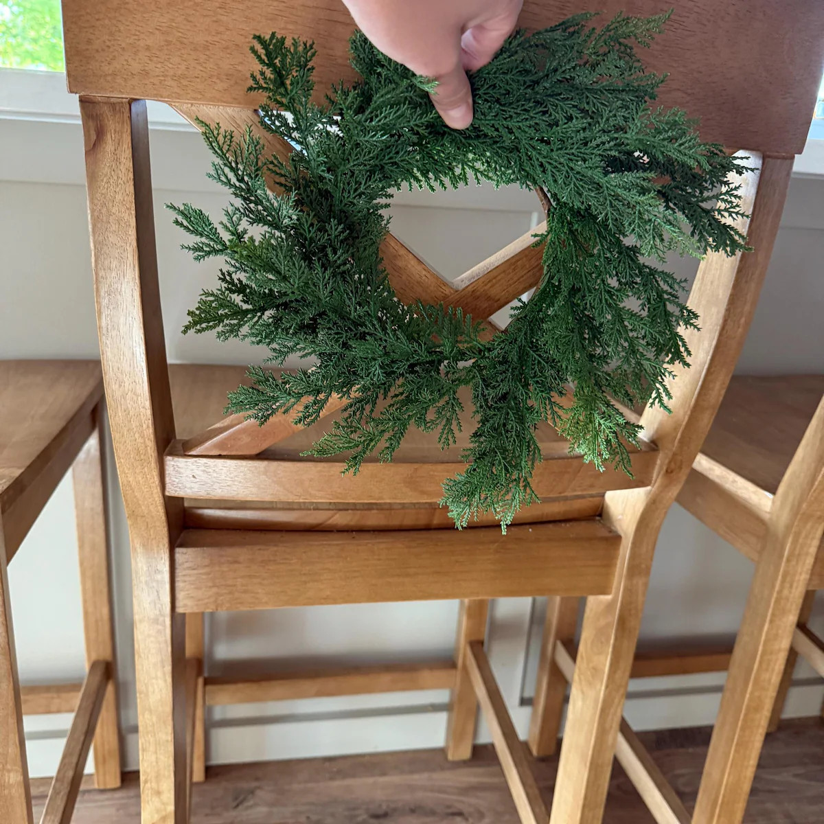 Artificial Cedar Candle Ring: 12" Mini Christmas Wreath | Etsy (US)