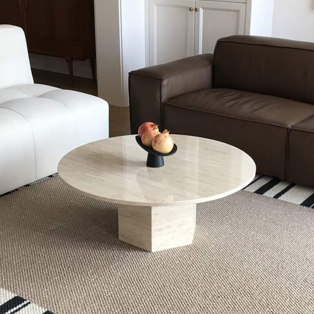 Travertine Coffee & End Table, Travertine Bed Side Table, Corner Table, Travertine Plinth, Traver... | Etsy (CAD)