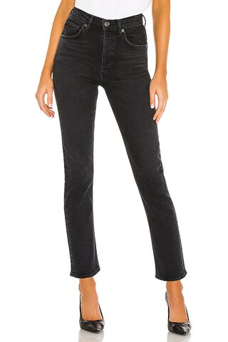 AGOLDE Riley High Rise Straight Crop in Panoramic from Revolve.com | Revolve Clothing (Global)