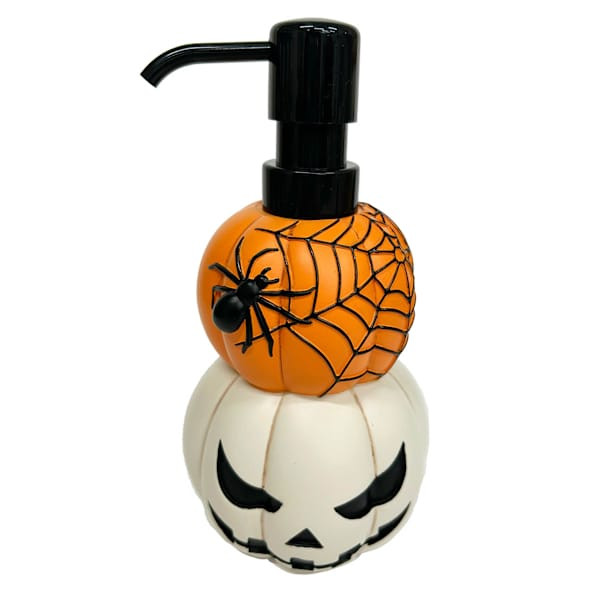 Happy Haunting Pumpkin & Spider Lotion Dispenser, 7" | At Home