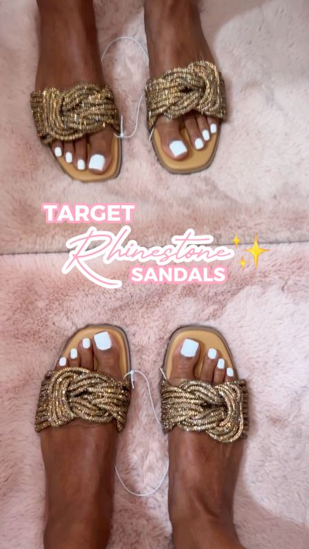 These rhinestone sandals from target will be perfect with my summer outfits! They run true to size (I’m a size 10), and are really comfortable.

There is also a strip of plastic underneath the rhinestones, to protect your skin. 


#LTKSeasonal #LTKshoecrush #LTKunder50