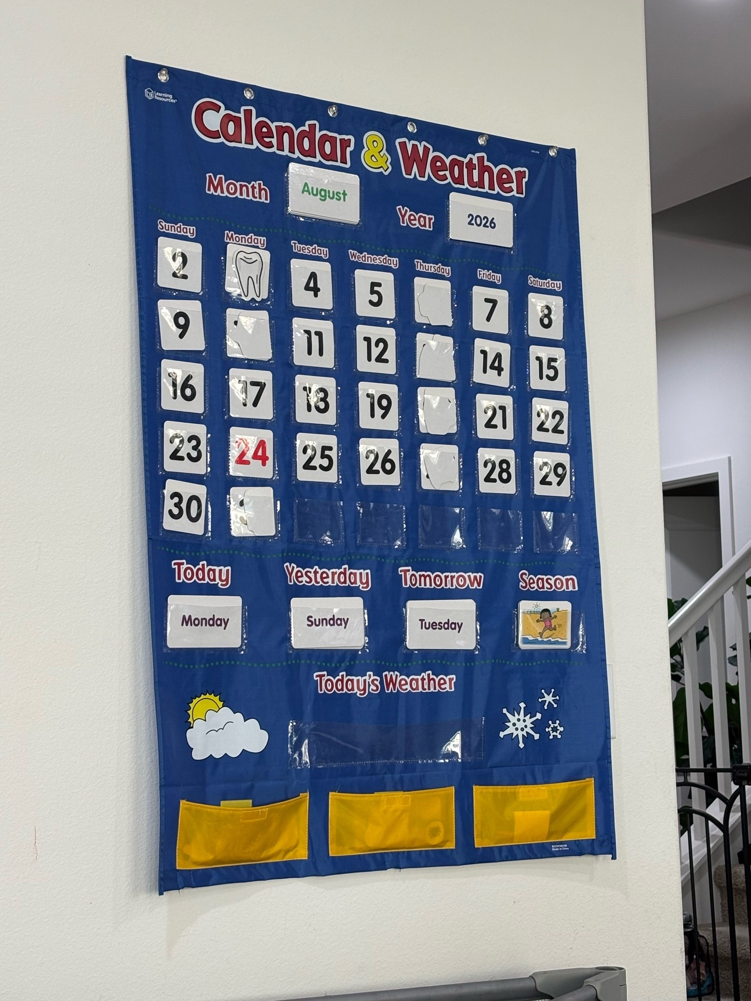 We love this calendar from learning resources. It’s definitely more durable than a lot I have seen out there.

#LTKmomlife #LTKKids