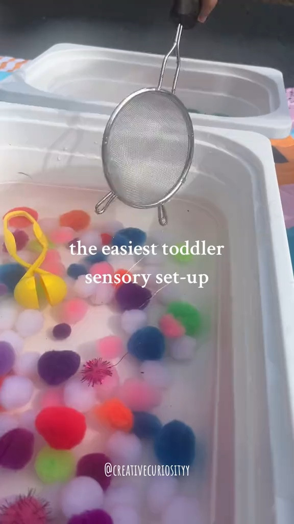 Pom Pom Water Sensory Play

#LTKkids #LTKfamily