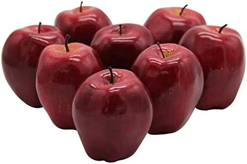 YOFIT Artificial Apple Fake Fruit for Home Kitchen Decoration,8 Pack | Amazon (US)
