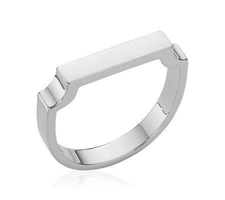 Sterling Silver Signature Ring | Monica Vinader (US)