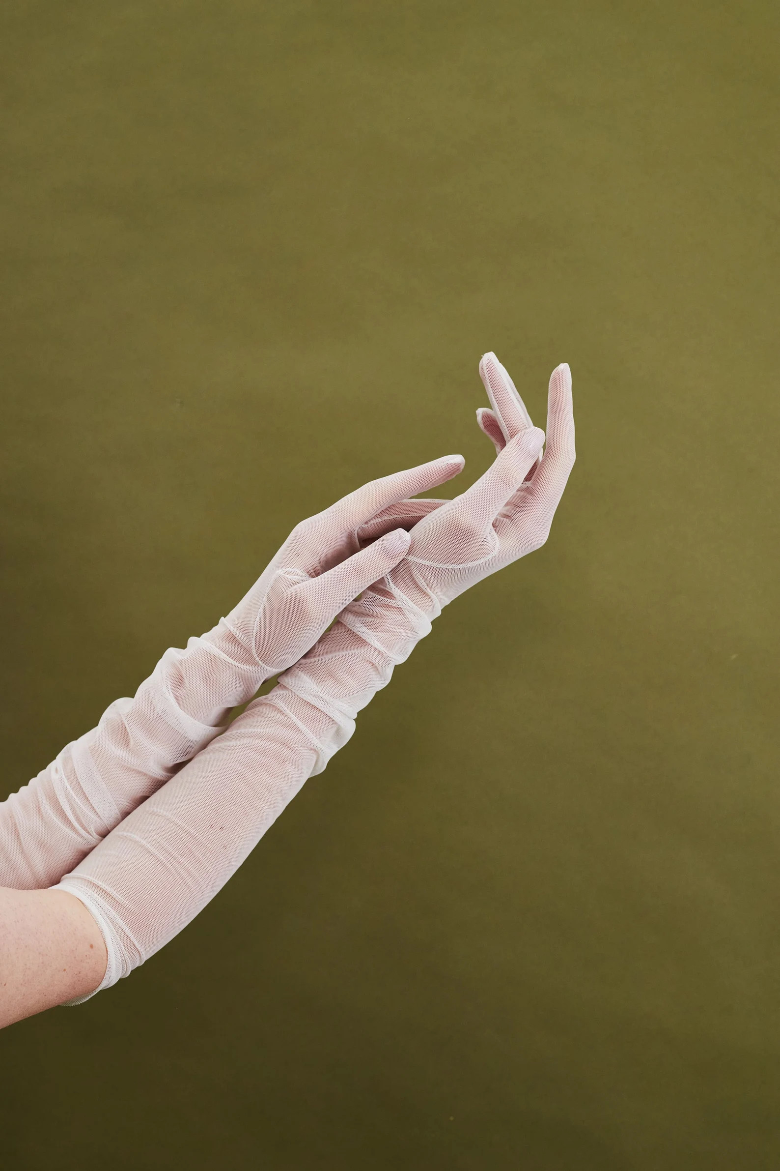 Long sheer tulle wedding gloves | Etsy (US)